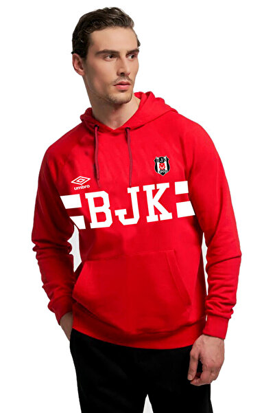 UMBRO Kapüşonlu Erkek Kırmızı Basketbol Sweatshirt 2024/25
