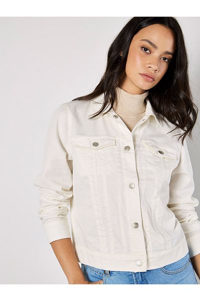Apricot Leichte Denim-Jacke