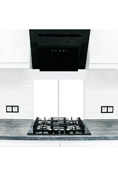 Saban 2'li 30x52 Cm Cam Ocak Koruyucu 4'lü Ocaklar Için Kum Şarabı