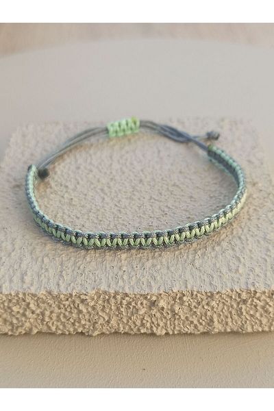 TREND Double Colored Unisex Knitted Macrame Bracelet - Gift