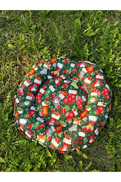 Petris Yılbaşı Konseptli Kedi ve Köpek Yatağı Minderi (Yılbaşı Çorapları) 50x...