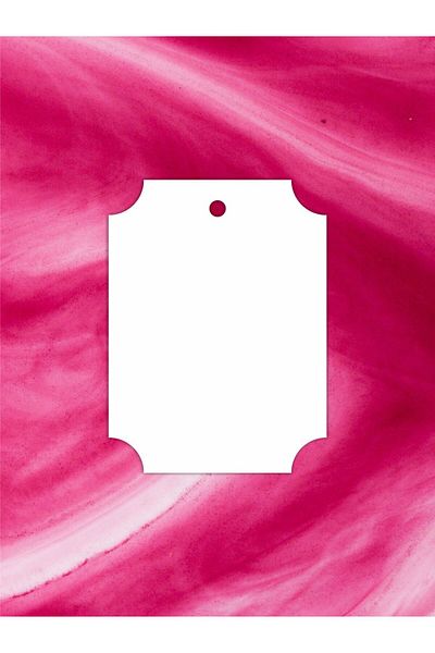 Grdall 25 Pieces - White Perforated Card - Product Card - Unprinted Card