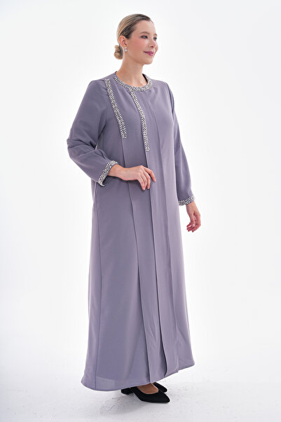 GigiTex Ferace أنيقة مع تفاصيل اللؤلؤ الرمادي