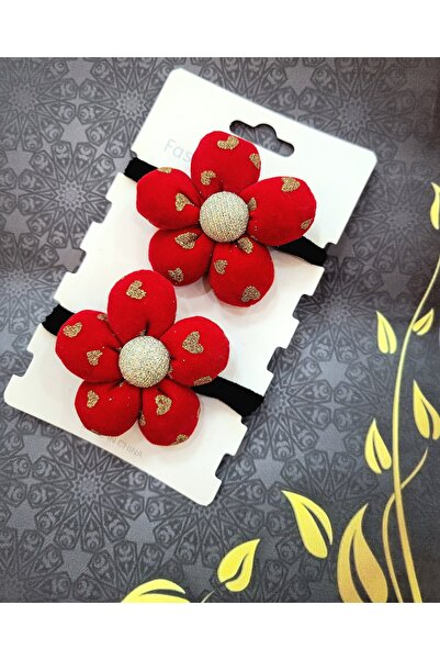 GÜLPEŞE 2 paketa crvenih cvetova, novogodišnja kopča, Božić-4567