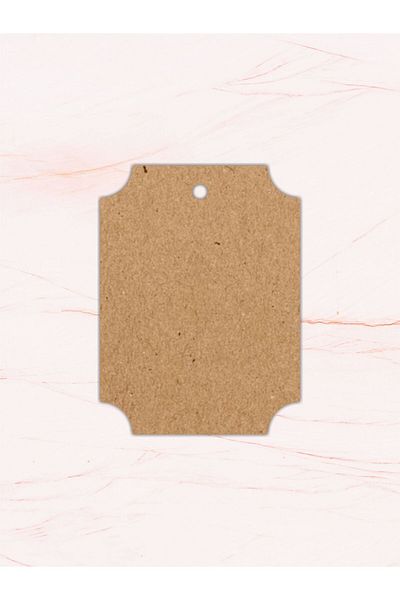 Grdall 25 Pieces - Kraft Perforated Card - Product Card - Unprinted Card - Kraft Card
