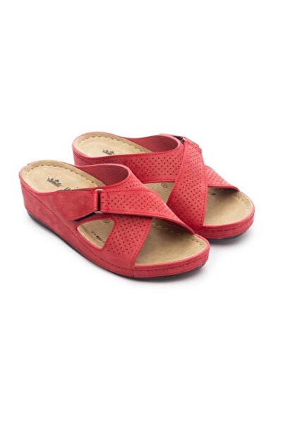 Roy Jones Women's Orthopedic Cross Velcro Adjustable Top Detail Comfort Model Daily Slippers Soft