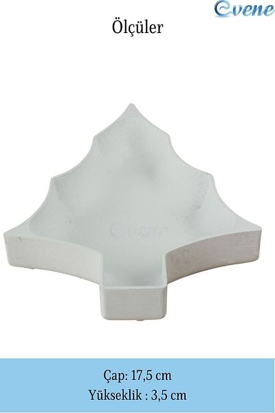 Evene White Color Presentation Dragee Plate Model 12