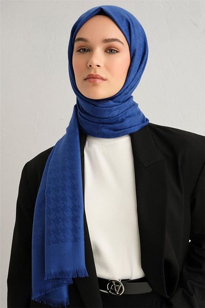 Armine Σάλι Viscon με σχέδιο Houndstooth 16