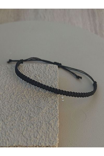 TREND Turquoise Black Macrame Unisex Bracelet - String Bracelet, Dating Bracelets, Gift Wrist