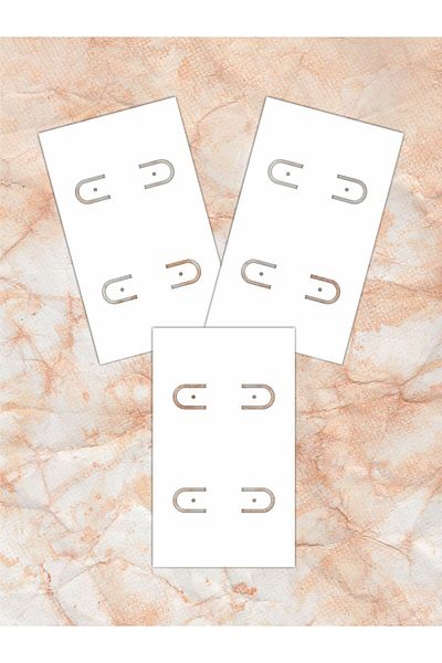 Grdall 25 Pieces - White Earring Card - 2 Pack Earring Card - Unprinted Jewelry Card