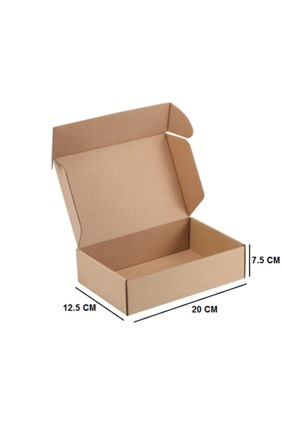 AMBALAJ MARKT E-ticaret Kargo Nakliye Kutusu 20x12,5x7,5 Cm Esmer 25 Adet