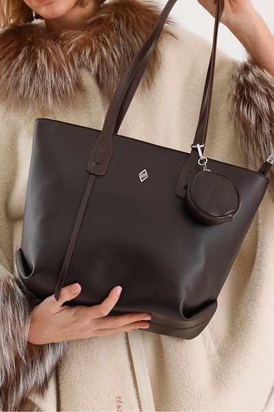 Aron Atelier Veronika Brown Soft Leather Women's Shoulder Bag
