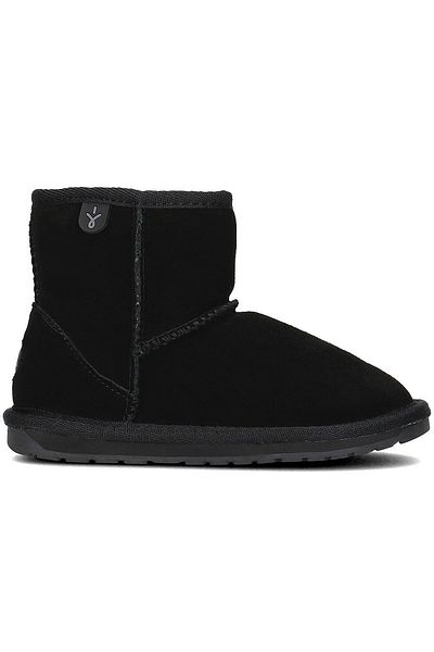 EMU Australia Wallaby Mini Unisex Kids Black Boots Unisex Kids Boots K10103