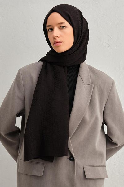 Armine Star Patterned Lyocell Naia Shawl - 31