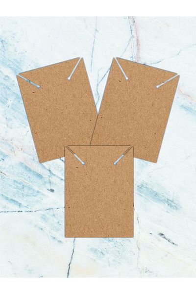 Grdall 25 Pieces - Kraft Necklace Card - Necklace Card - Unprinted Jewelry Card