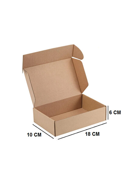 AMBALAJ MARKT E-Ticaret Kutusu, Çok Amaçlı Kutu 18x10x6 Cm 50 Adet