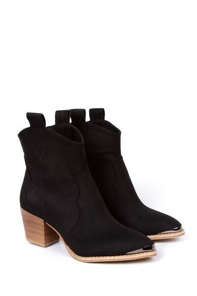 derithy Teroya Bot-чорний замш-byc0304