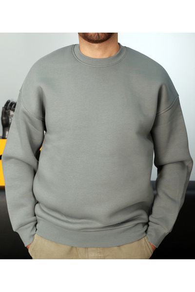 AMAZING CRASH Φούτερ Unisex Βασικό Εκρού Μπλουζάκι Oversize