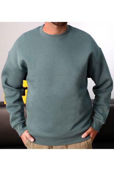 AMAZING CRASH Σκούρο μπεντ Φούτερ Unisex Basic Crew Neck Oversize