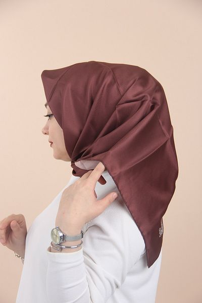 Levidor Μεταξωτό μαντίλι Copper Twill - Απλό Σχέδιο
