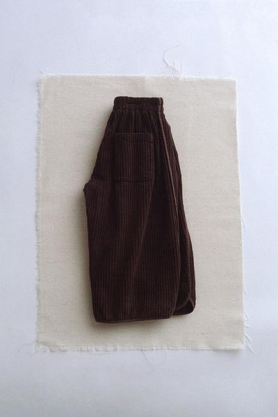 Magu Unisex Thick Straight Ribbed Trousers