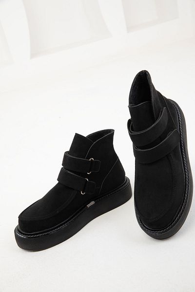 SOHO Model 20092 semišové černé dámské boty a botičky