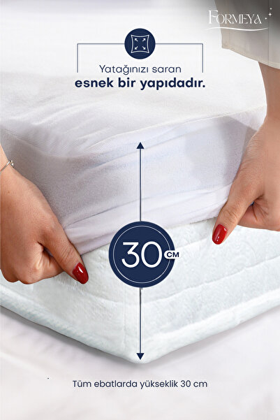 Formeya Mikro-Matratzenschoner mit voller Kante und flüssigkeitsdichter Matratze