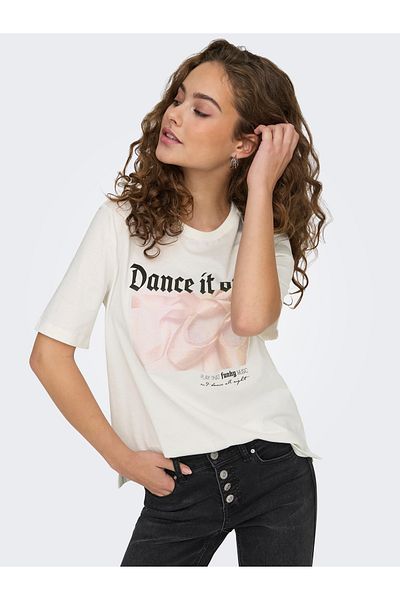 ONLY Onlstacy S/S La Vie Top Box Cs Jrs