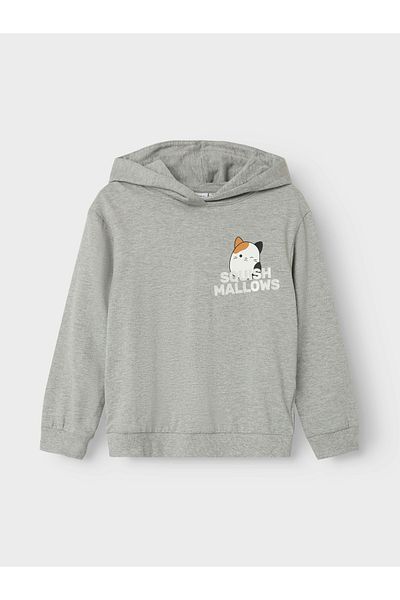 name ıt Nkfofi Squish Nreg Sweat Wh Bru Bfu - Relaxed Fit Sweatshirt
