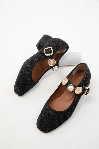 SOHO Classic Black Matte Women's Heeled Shoes - 20122