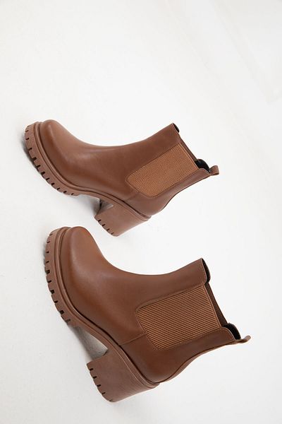 SOHO Tan γυναικείες μπότες - 19677 Model Bootie