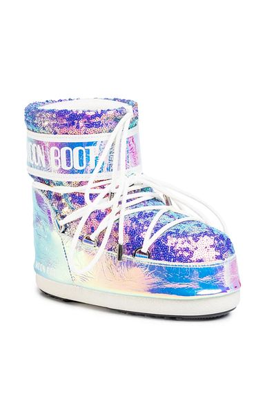 MOON BOOT 14089400   - MB CLASSIC LOW 50 °   Holo bőr
