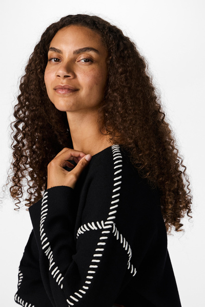 YAS. Svetr ženy/dívky černý