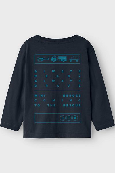 name ıt T-Shirt - Name It Blue