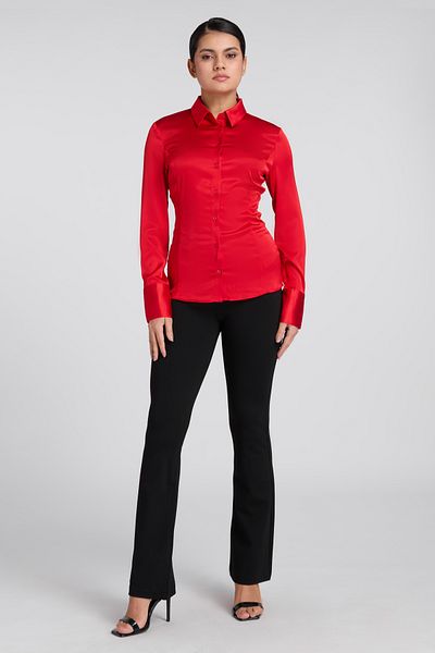 Guess بيع LS FERNANDA CORSET S - RECY POLY GLOSSY STRETCH