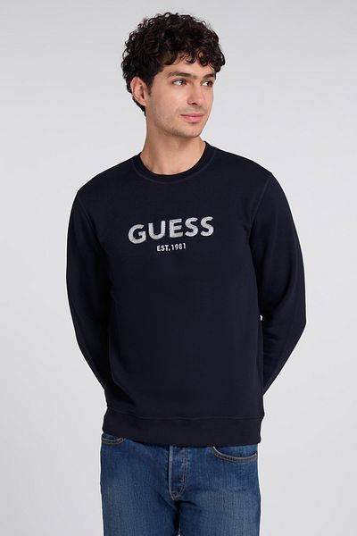 Guess BOX CN SWEATSH - ECO SLEEK POLY COTTON FLEECE