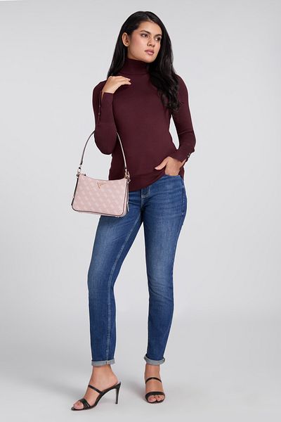 Guess سترة PAULE TN LS - ECO VISCOSE POLY HOLLY YARN