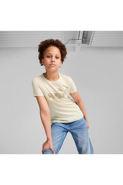 Puma Ess+ Animal Patterned T-Shirt - g Alpine Neige