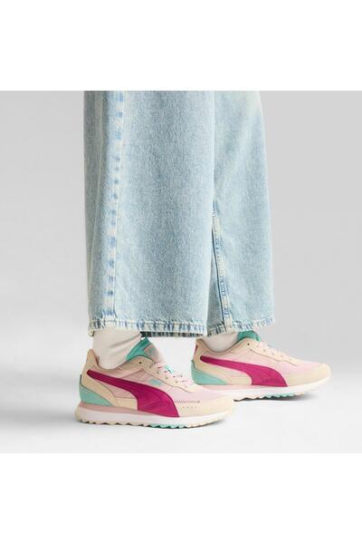 Puma Mens Road Rider Suede Sneakers - Pink