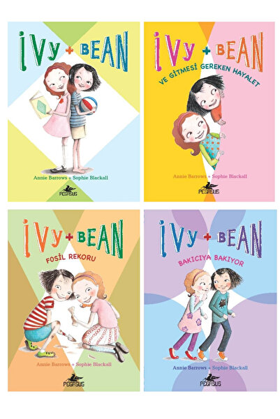 Pegasus Yayınları Ivy Ve Bean Serisi 4 Kitap Set Renkli Ve Resimli - Annie Ba...