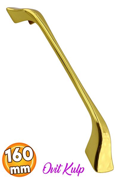Badem10 Mobilier din metal Ovit Gold - Sertar de bucătărie de 160 mm și mâner