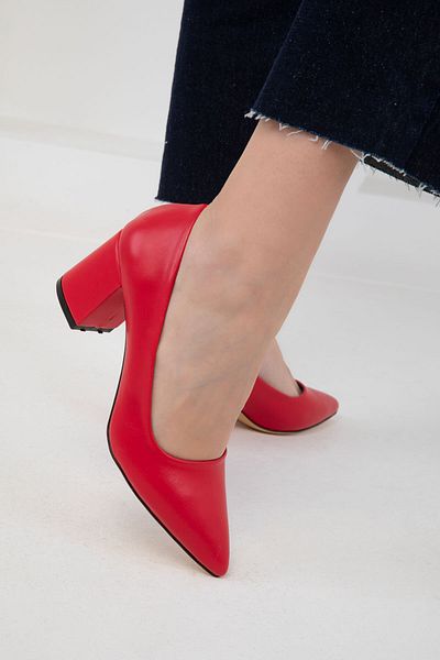 SOHO Red Women's Classic Heeled Shoes 18511
