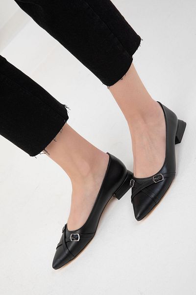 SOHO Klassische schwarze Damenschuhe mit Absatz – 20128