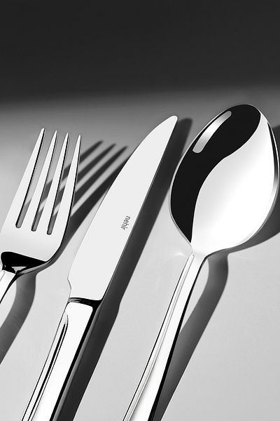 Nehir Sapphire Plain 6 Person 36 Piece Cutlery Set