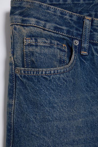 Trendyol Collection Marineblaue Essential Distressed Washed Jeans Jeans TMNAW23JE00104