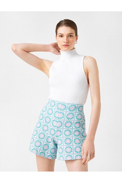 Koton Rollkragen-Unterhemd mit Strickdetail