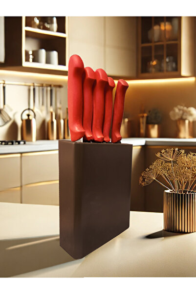 B-H-A BIÇAKÇI HACI AHMET Sürmene BHA Kütüklü Günlük Kullanım Mutfak Bıçak Set...