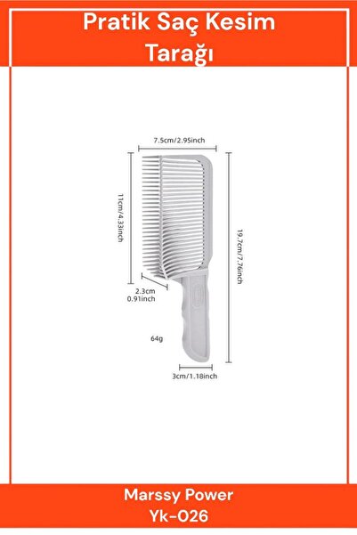 Dihamer Practical Hair Cutting Comb Contour Easy Glide Comb