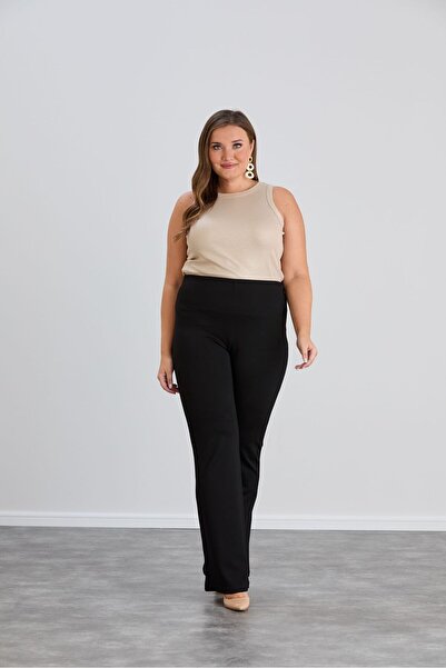 vercov'o Kadın İspanyol Paça Tayt Pantolon