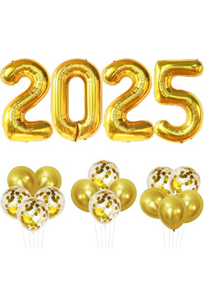 Bkmc Μοντέλο 2025 - Πακέτο 18 Μπαλόνια Καλή Πρωτοχρονιά, Στολίδι για προμήθει...